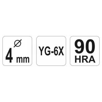 YATO Burghiu pentru sticlă și gresie 4 mm