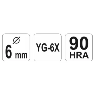 YATO Burghiu pentru sticlă și gresie 6 mm