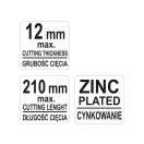YATO Tăietor pentru pardoseală laminată 210 x 12 mm