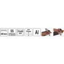 YATO Tăietor pentru pardoseala laminată 340 x 16 mm