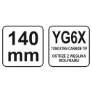 YATO Știft de desen 140 mm vitro-ceramic-metal