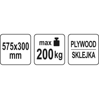 Carucior YATO 575 x 300 mm 200 kg