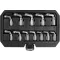Set chei tubulare Phillips deschise YATO 12 piese 3/8" 8-19 mm CrV