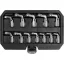 Set chei tubulare Phillips deschise YATO 12 piese 3/8" 8-19 mm CrV
