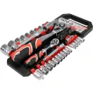 YATO Set chei tubulare 51 piese 1/2", 1/4" CrV