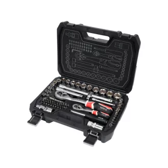 YATO Set chei tubulare 72 piese 1/4", 1/2" CrV