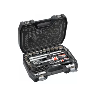 YATO Set chei tubulare 72 piese 1/4", 1/2" CrV