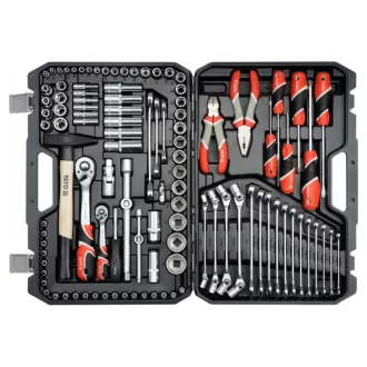 Set de scule YATO 109 piese 1/4", 1/2" CrV CrMo