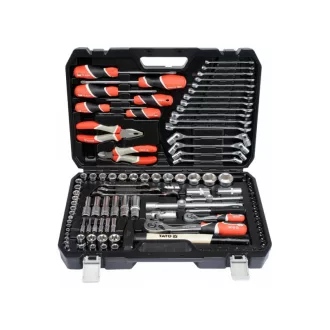 Set de scule YATO 109 piese 1/4", 1/2" CrV CrMo