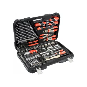 Set de scule YATO 122 piese 1/4", 1/2" CrV CrMo