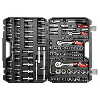   YATO Set chei tubulare 173 piese 1/4", 3/8", 1/2" CrV