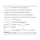 Set de scule YATO 44 piese 1/4" CrV
