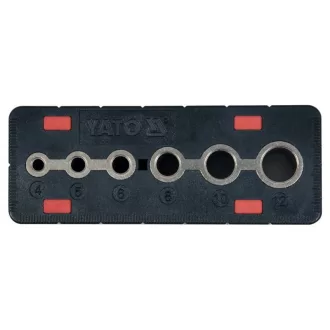 YATO Șablon de găurire 4-12 mm