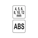 YATO Șablon de găurire 4-12 mm