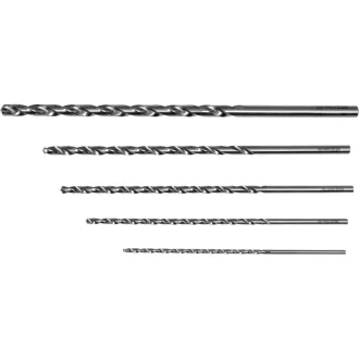 YATO Set de burghie lungi în spirală, 5 piese, 3-8 mm HSS