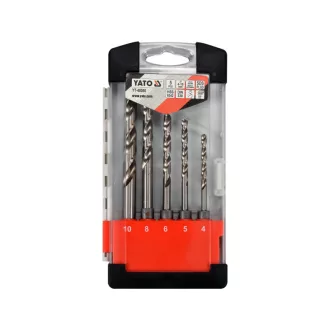 YATO Set de burghie elicoidale 5 piese HSS 4-10 mm SDS-Plus