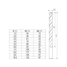 YATO Set burghie elicoidale 10 piese 1-10 mm HSS Co
