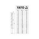 YATO Set de burghie elicoidale din 19 piese 1-10 mm HSS Co