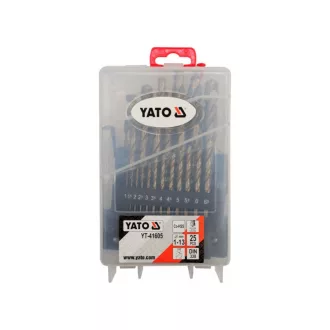 YATO Set de burghie elicoidale 25 piese 1-13 mm HSS Co