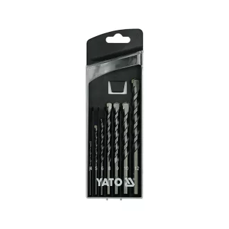   YATO Set de burghie pentru rocă 7 piese (4-5-6-8-9-10-12 mm)