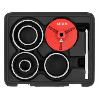 YATO Set burghie pentru găurit cu carbură 33-83 mm