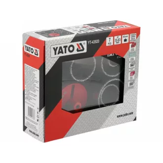 YATO Set burghie pentru găurit cu carbură 33-83 mm