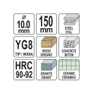 Burghiu universal YATO 10 x 150/90 mm