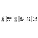 YATO Decupator circular cu centrare 10 mm 5/8" HSS