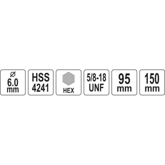 YATO Decupator circular cu centrare 10 mm 5/8" HSS