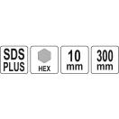 YATO Prelungitor pentru decupare circulară, centrat, 300 mm SDS-Plus-HEX