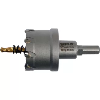 YATO Taietor circular, 45 mm, cu prindere pentru bit TCT