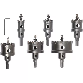 YATO Set de decupatoare circulare 6 piese 22-65 mm TCT
