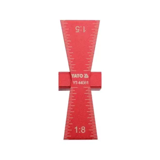 Șablon de coada de rândunică YATO din aluminiu