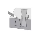 Șablon de coada de rândunică YATO din aluminiu