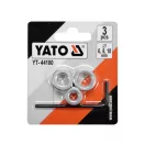 YATO Set de burghie cu limitator de adâncime, set de 3 bucăți 6, 8, 10 mm
