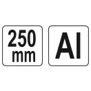 YATO Șablon de găurire ajustabil 250 mm Aluminiu