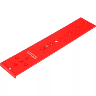   YATO Șablon de găurire pentru balamale 270 x 55 x 3,6 mm cu libelă