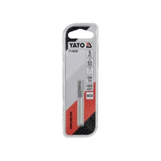   Burghiu elicoidal YATO 0,5 x 22/6 mm inox HSS Premium (5 buc)