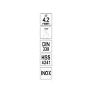 YATO Burghiu conic 4,2 x 75/45 mm inox HSS Premium
