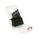 YATO Set de burghie elicoidale 19 piese 1-10 mm HSS