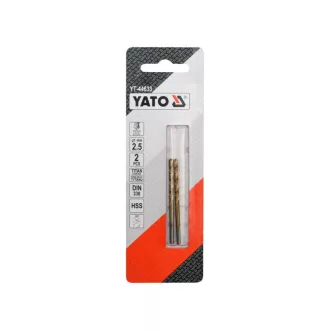 YATO Burghiu elicoidal 2,5 x 57/30 mm HSS-TiN (2 buc)