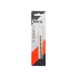 Burghiu elicoidal YATO, 4,5 x 80/47 mm, HSS-TiN
