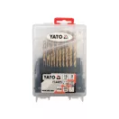 YATO Set de burghie elicoidale 19 piese 1-10 mm HSS-TiN
