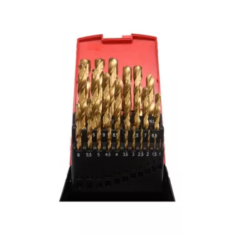 YATO Set de burghie cu șurub 25 piese 1-13 mm HSS-TiN