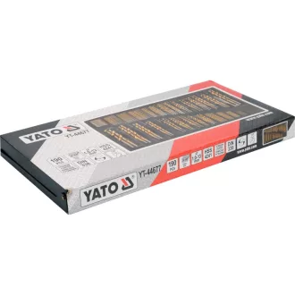 YATO Set de burghie elicoidale 190 piese 1-13 mm HSS-TiN
