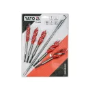 YATO Set de burghie pentru lemn, 7 piese, cu prindere tip bit (16-18-20-22-25 mm), 165 mm