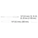 YATO Set de burghie pentru lemn, 7 piese, cu prindere tip bit (16-18-20-22-25 mm), 165 mm