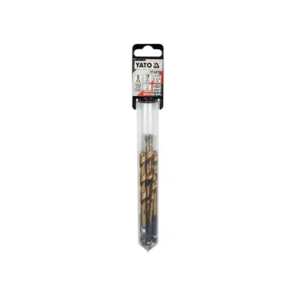 YATO Set burghie elicoidale cu prindere bit 5 piese HSS Ti