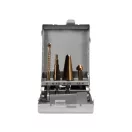 Set multiplu de burghiu YATO Step cu suport din 4 piese