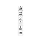 YATO Scufundare conică pentru metal HSS cu prindere de 10,4 mm